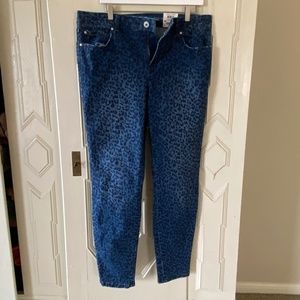 INC Leopard print Jeans, Size 14, New with tags